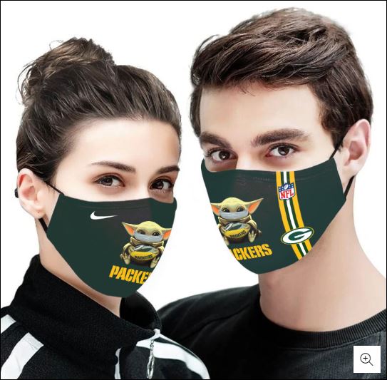 Baby yoda hug green bay packers face mask – saleoff020620