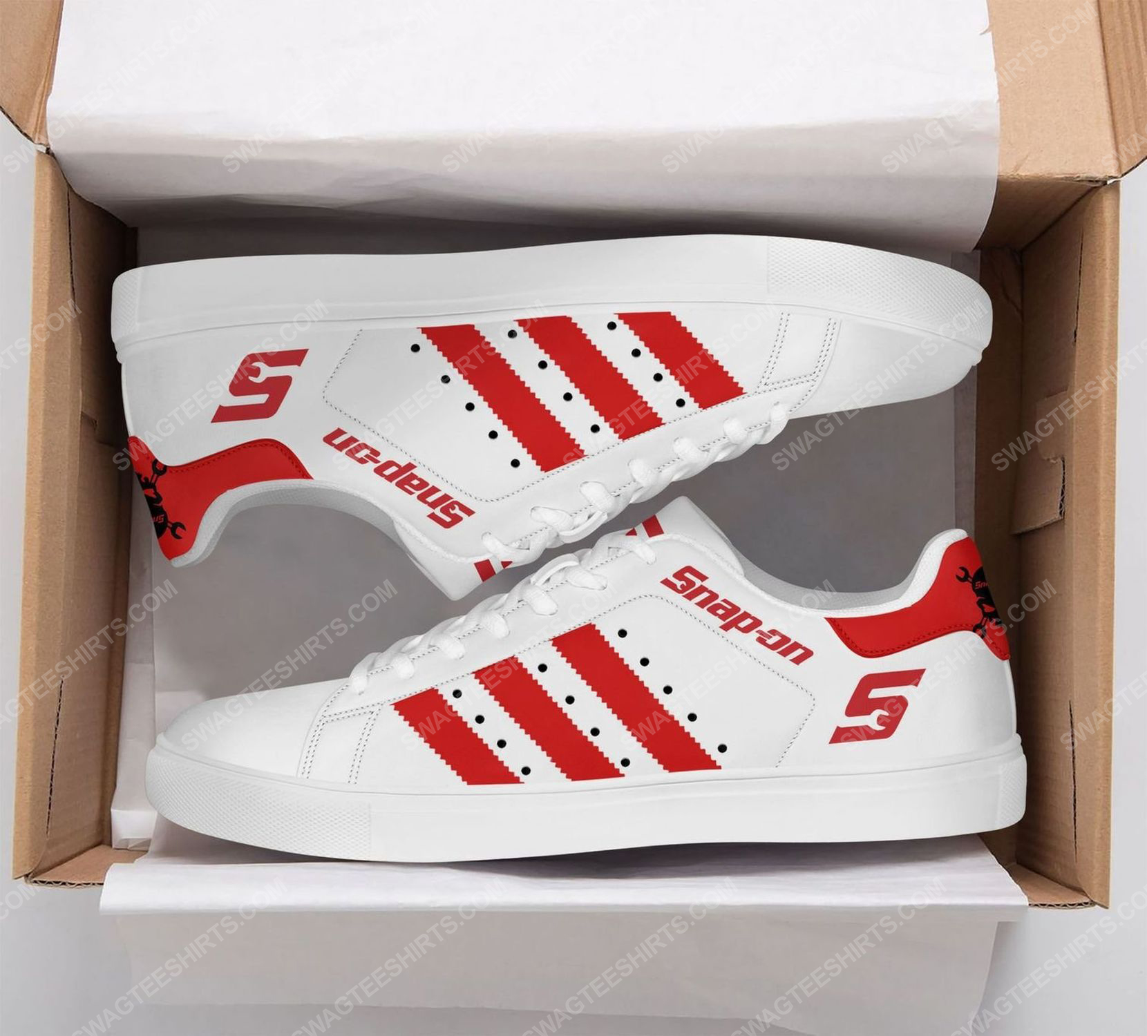 The snap-on version red stan smith shoes 2