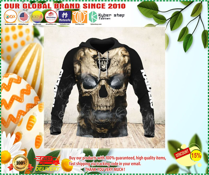Raiders skull 3D Hoodie 2