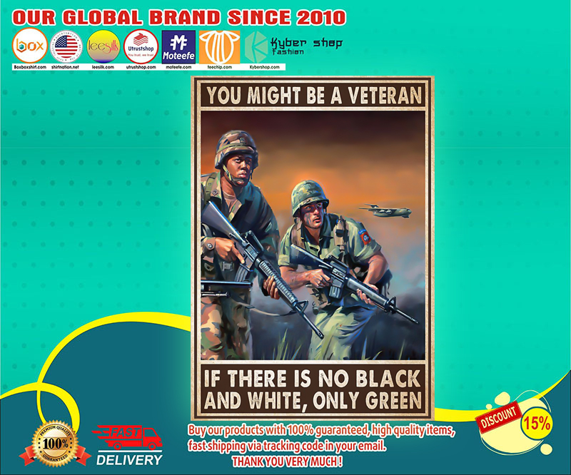 You might be a veteran if there is no black and white poster 3