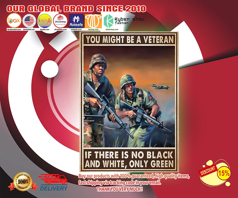 You might be a veteran if there is no black and white poster 4