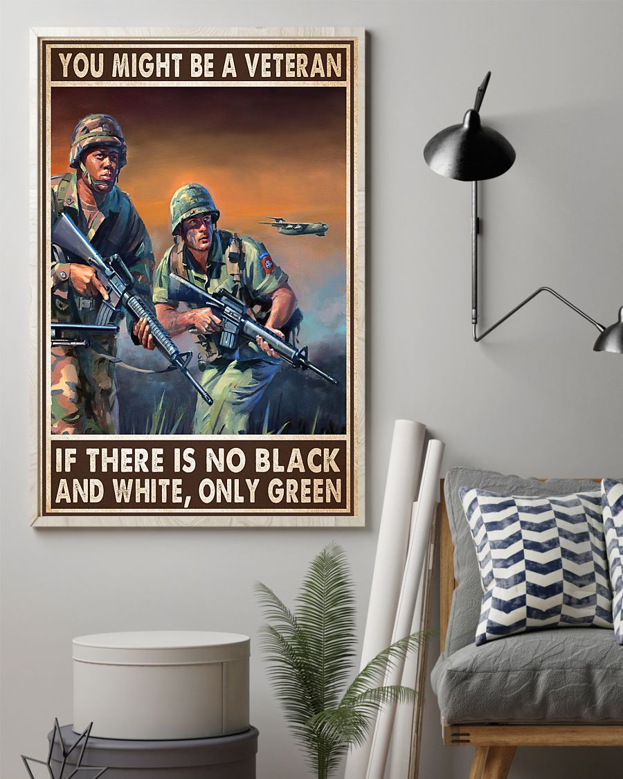 You might be a veteran if there is no black and white poster 7