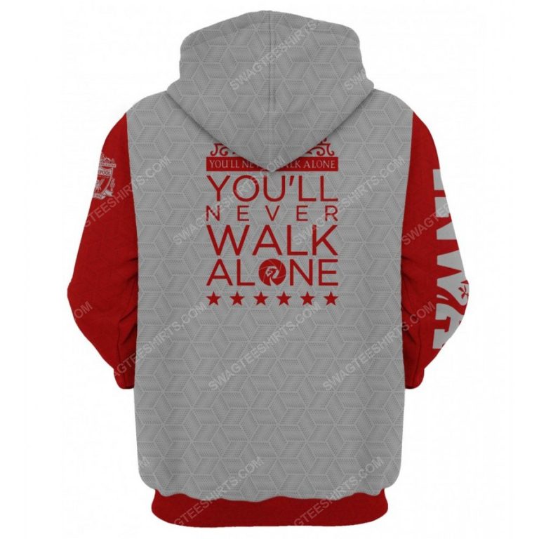 You'll never walk alone liverpool football club all over print shirt - back