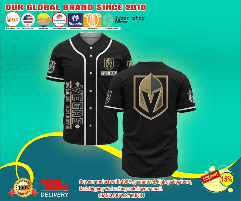 Vegas Golden Knights baseball jersey shirt 3