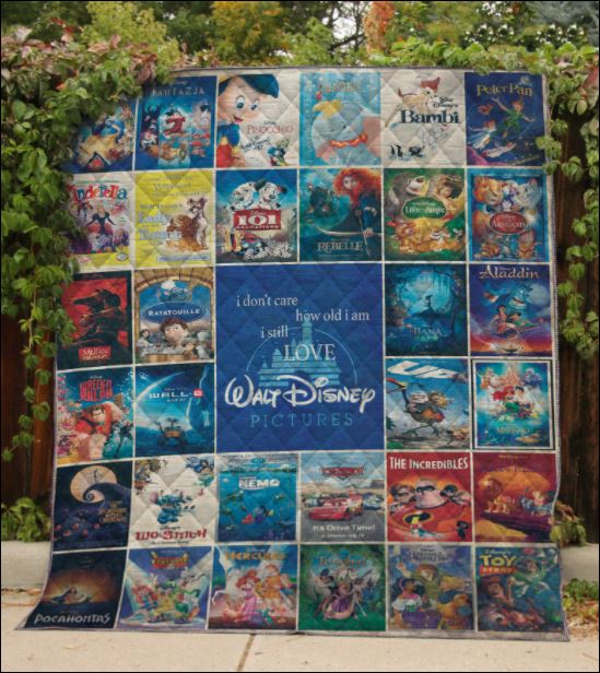 I don't care how old i am i still love Walt Disney quilt