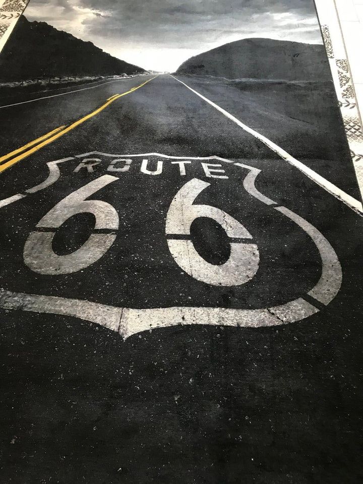 Route 66 carpet Rug -BBS