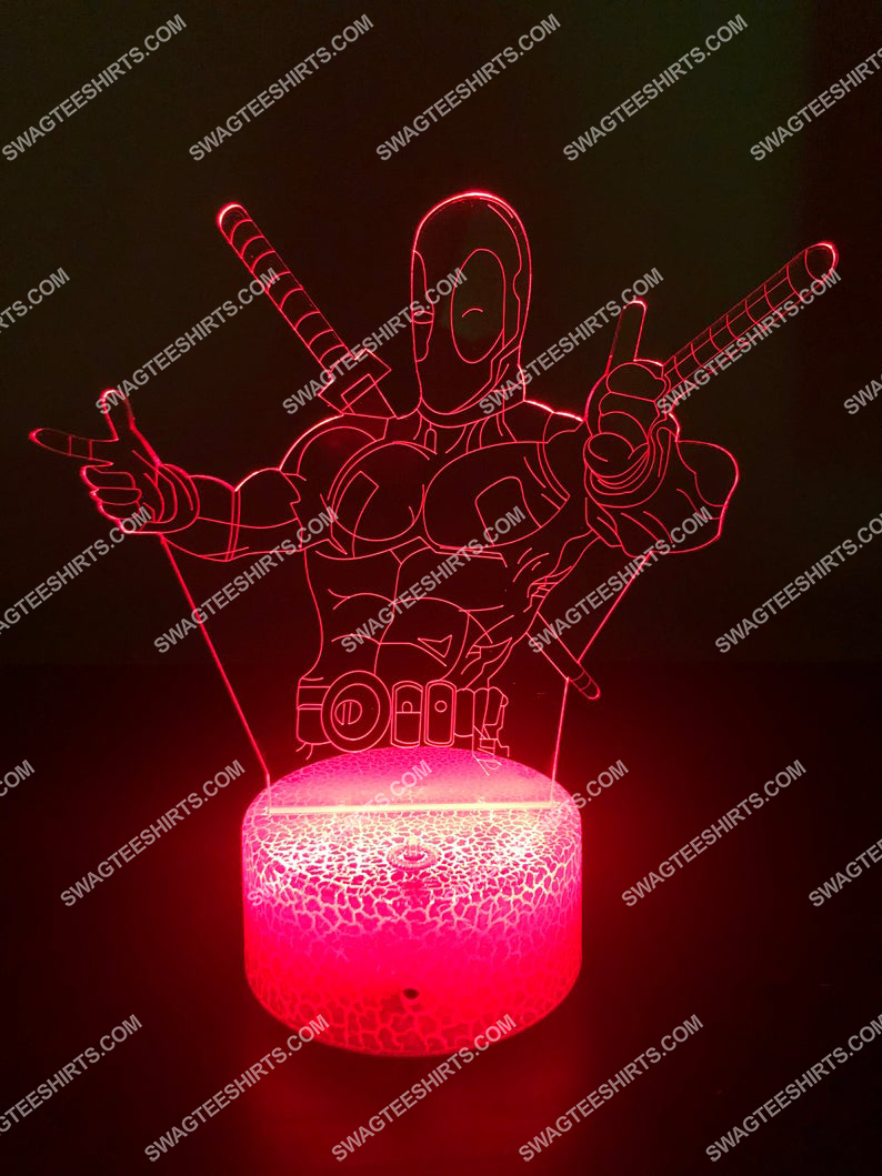 Deadpool marvel comics character 3d night light led 21