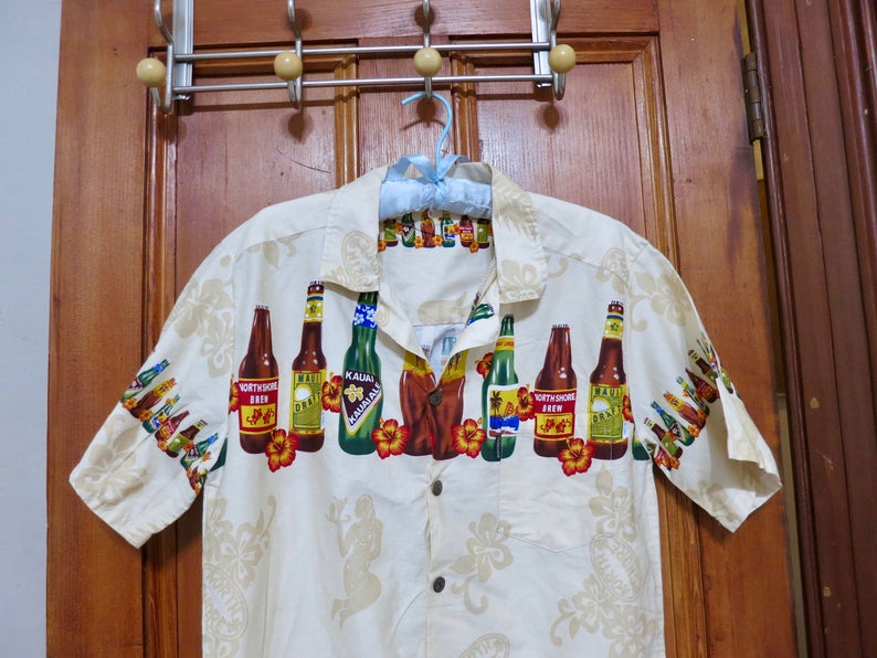 90s Hawaiian beer hawaiian shirt1