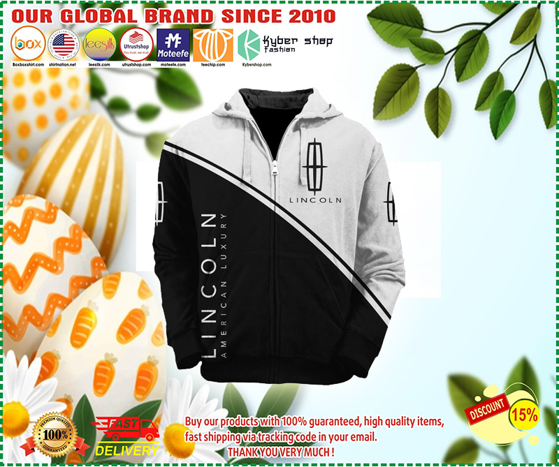 Lincoln american 3d full print hoodie and zip hoodie
