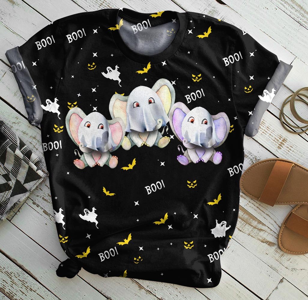 BEST PRICE Elephant boo boo halloween all over print t-shirt – Saleoff 220921