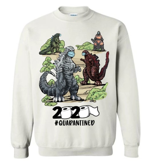 Godzilla 2020 quarantined coronavirus disease hoodie