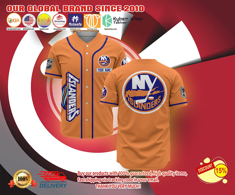 New York Islanders baseball jersey shirt 4