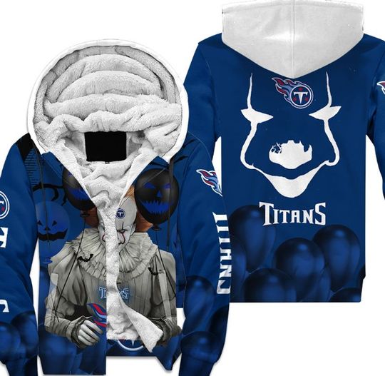 Tennessee titans pennywise the dancing clown it halloween 3d all over print hoodie4