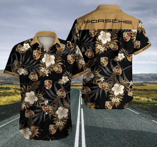 Porsche hawaiian shirt