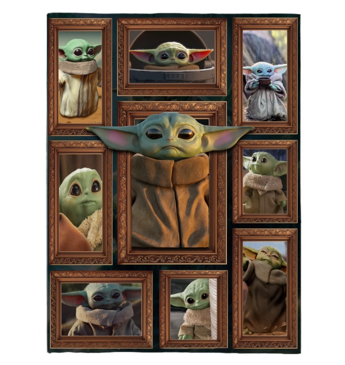 Star War Baby Yoda Blanket1