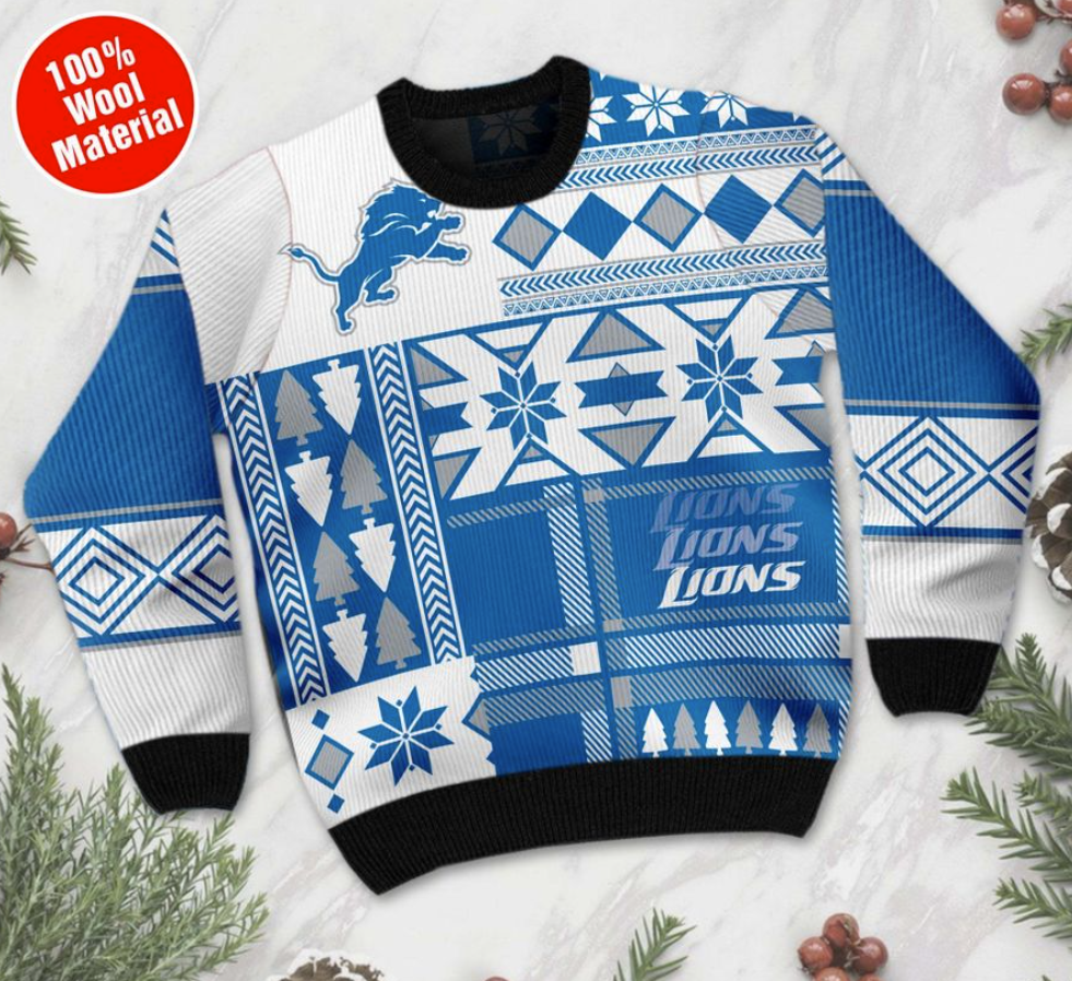 Personalized Detroit Lions ugly sweater 1