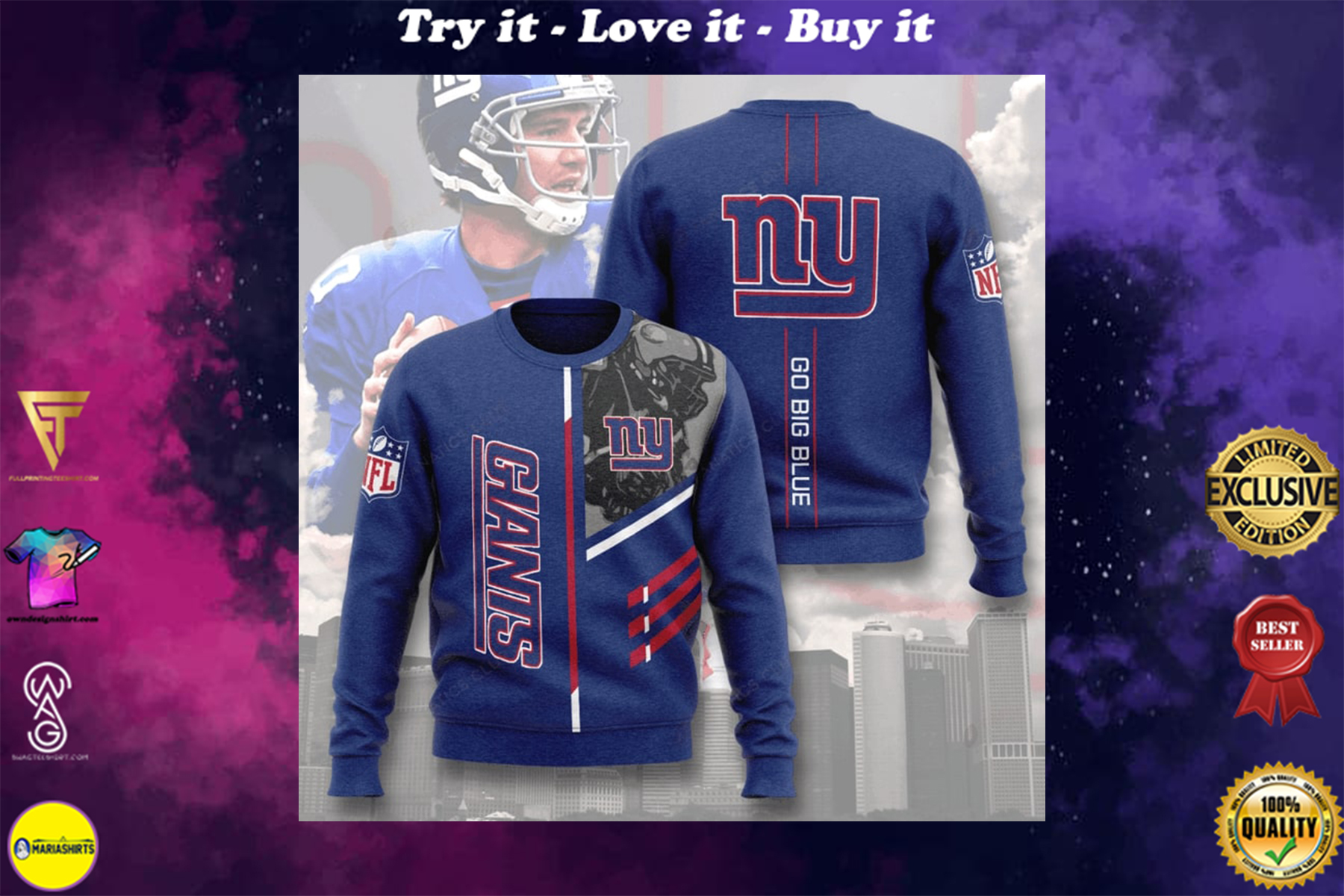 [special edition] nfl new york giants go big blue full printing ugly sweater – maria