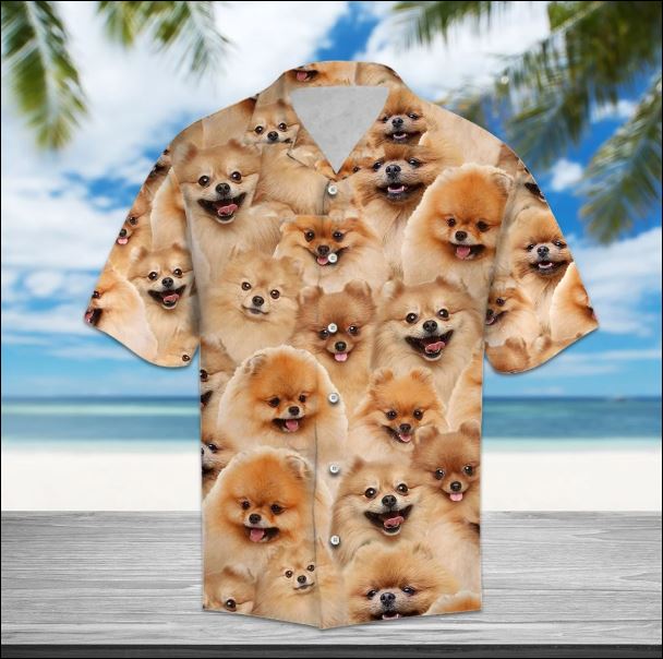 Pomeranian hawaiian shirt