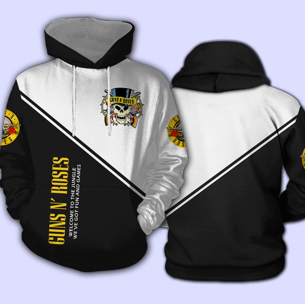 Guns n' roses welcome to the jungle full over print hoodie