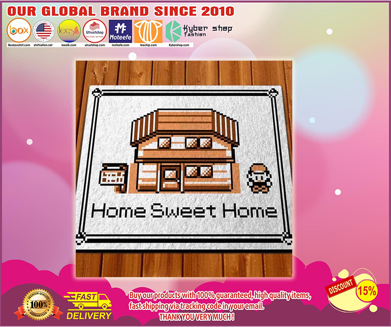 Pokemon game home sweet home doormat 3