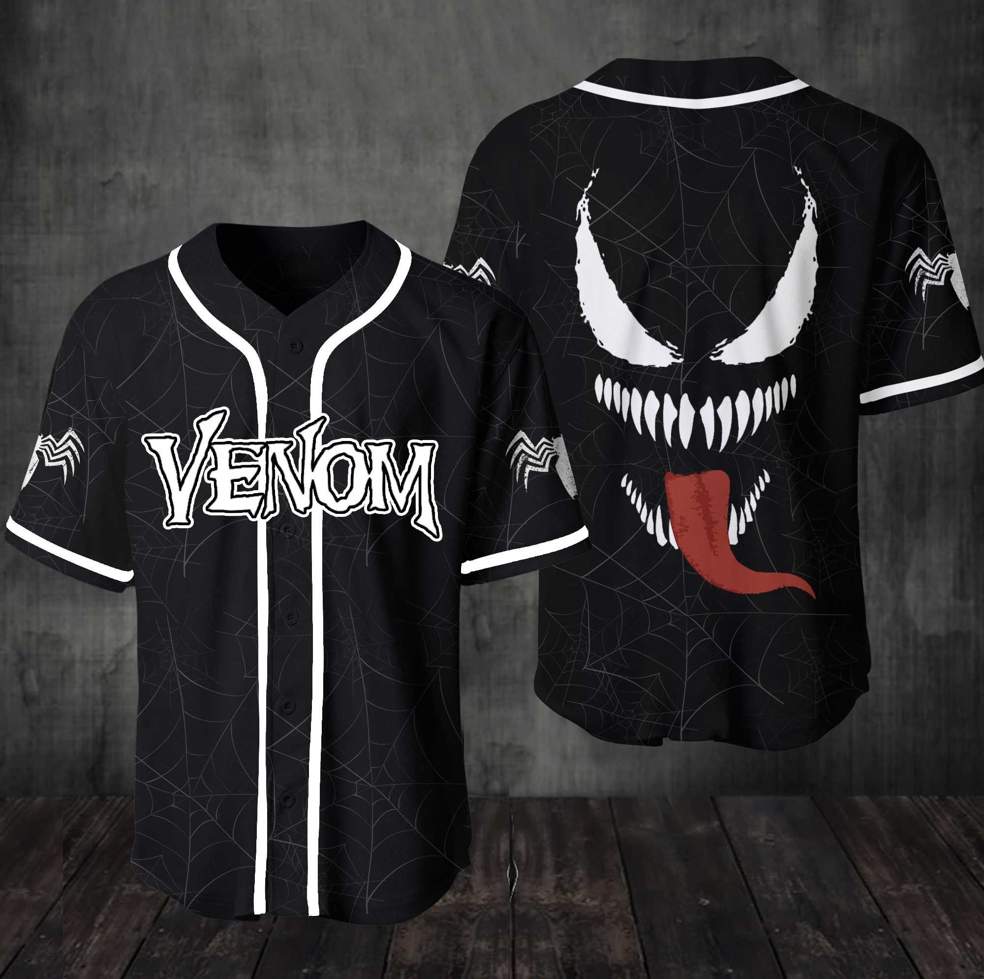 Venom baseball jersey shirt