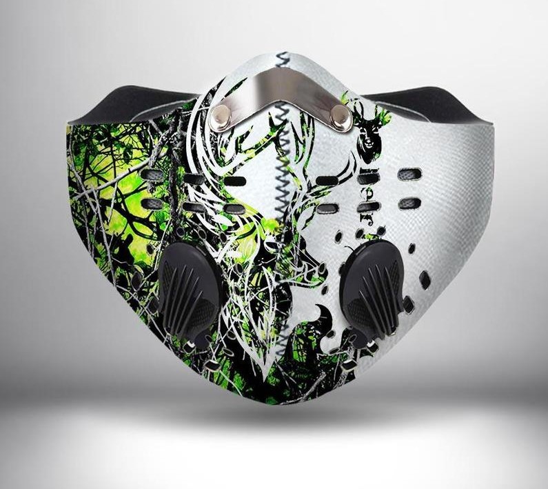 Country girl deer camo green anti pollution face mask