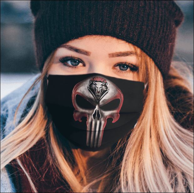 New Mexico Lobos The Punisher face mask