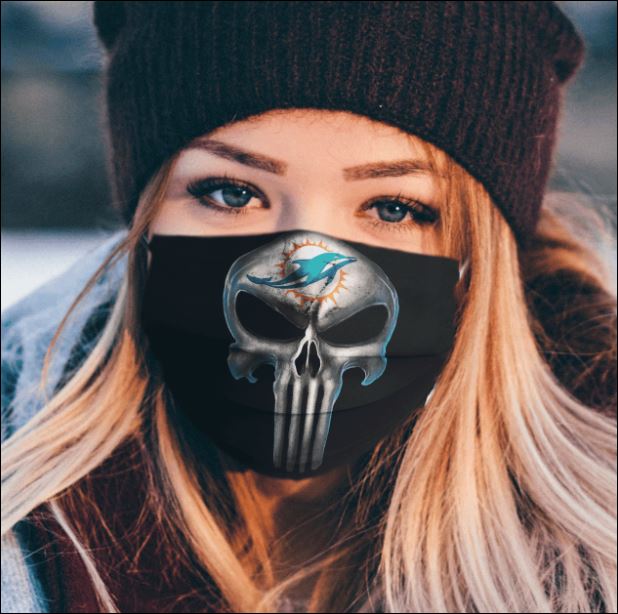 Miami Dolphins The Punisher face mask