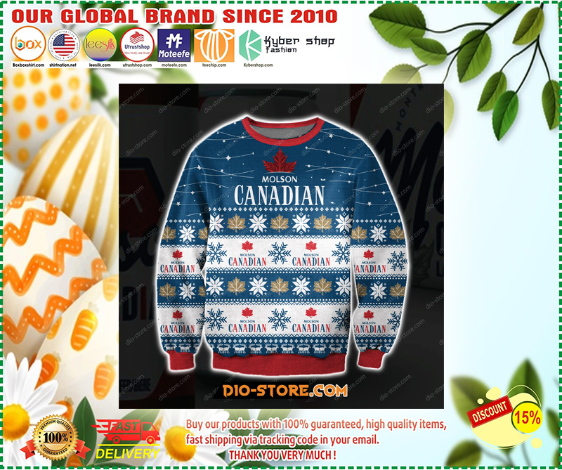 3D ALL OVER PRINT MOLSON CANADIAN UGLY CHRISTMAS SWEATER 1