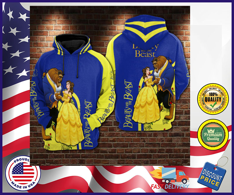 Beauty and the beast 3d full print hoodie- LIMITED EDTION