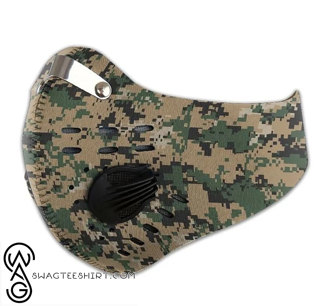 USMC camo special filter carbon face mask – maria