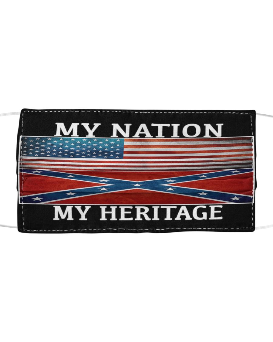 Southern united states My nation my heritage face mask 1
