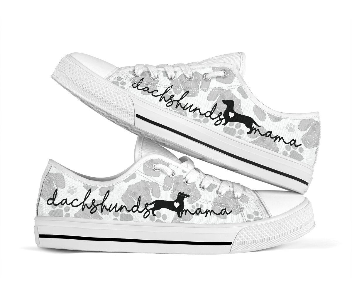 Dachshund lovers mama low top shoes sneaker1