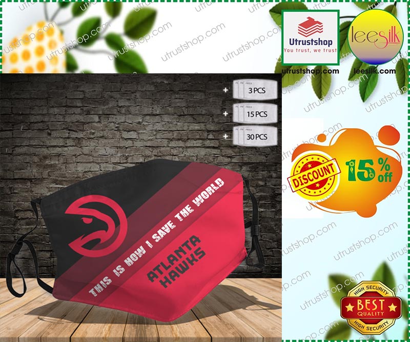 Atlanta Hawks This is how I save the world face mask – LIMITED EDITION