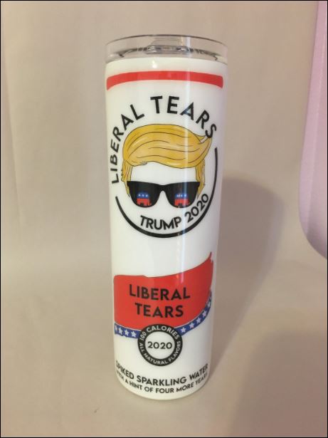 Liberal tears Trump 2020 skinny tumbler 1