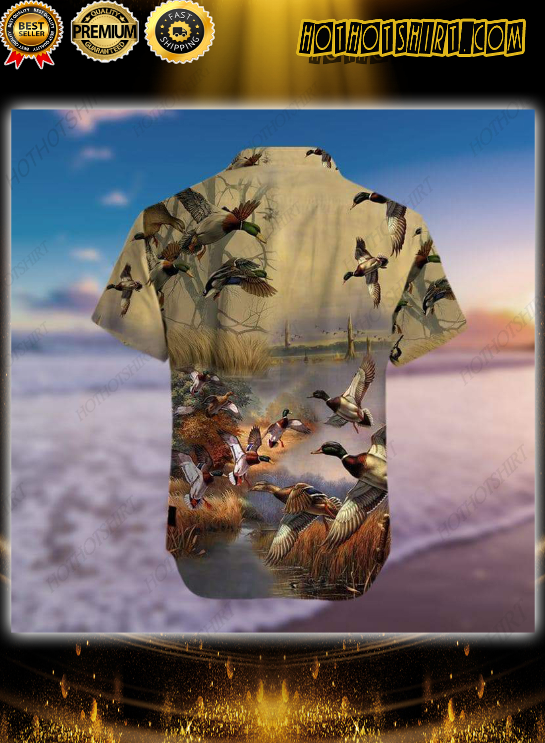Duck Hunting Hawaiian Aloha Shirt 2