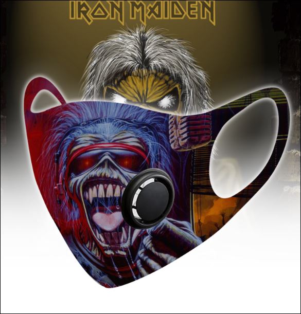 Iron Maiden filter activated carbon face mask