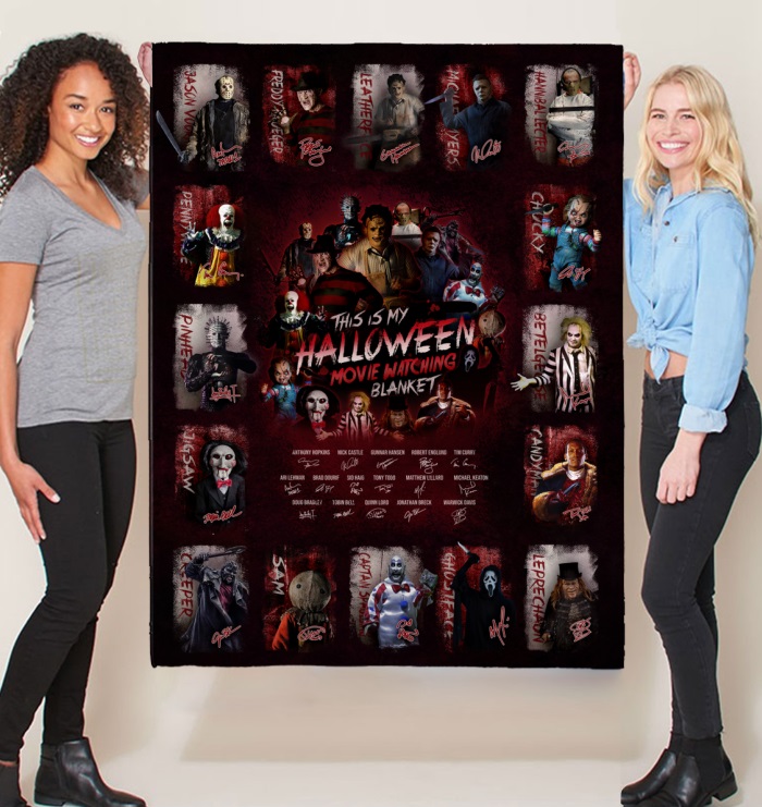 All classic horror movies characters This is my halloween movie watching blanket – Saleoff 270821