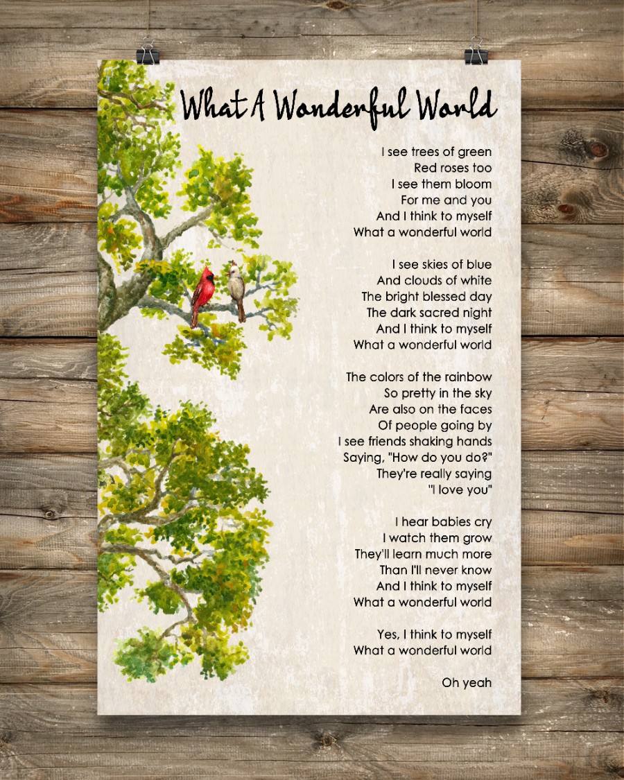 What A Wonderful World Poster And Canvas3