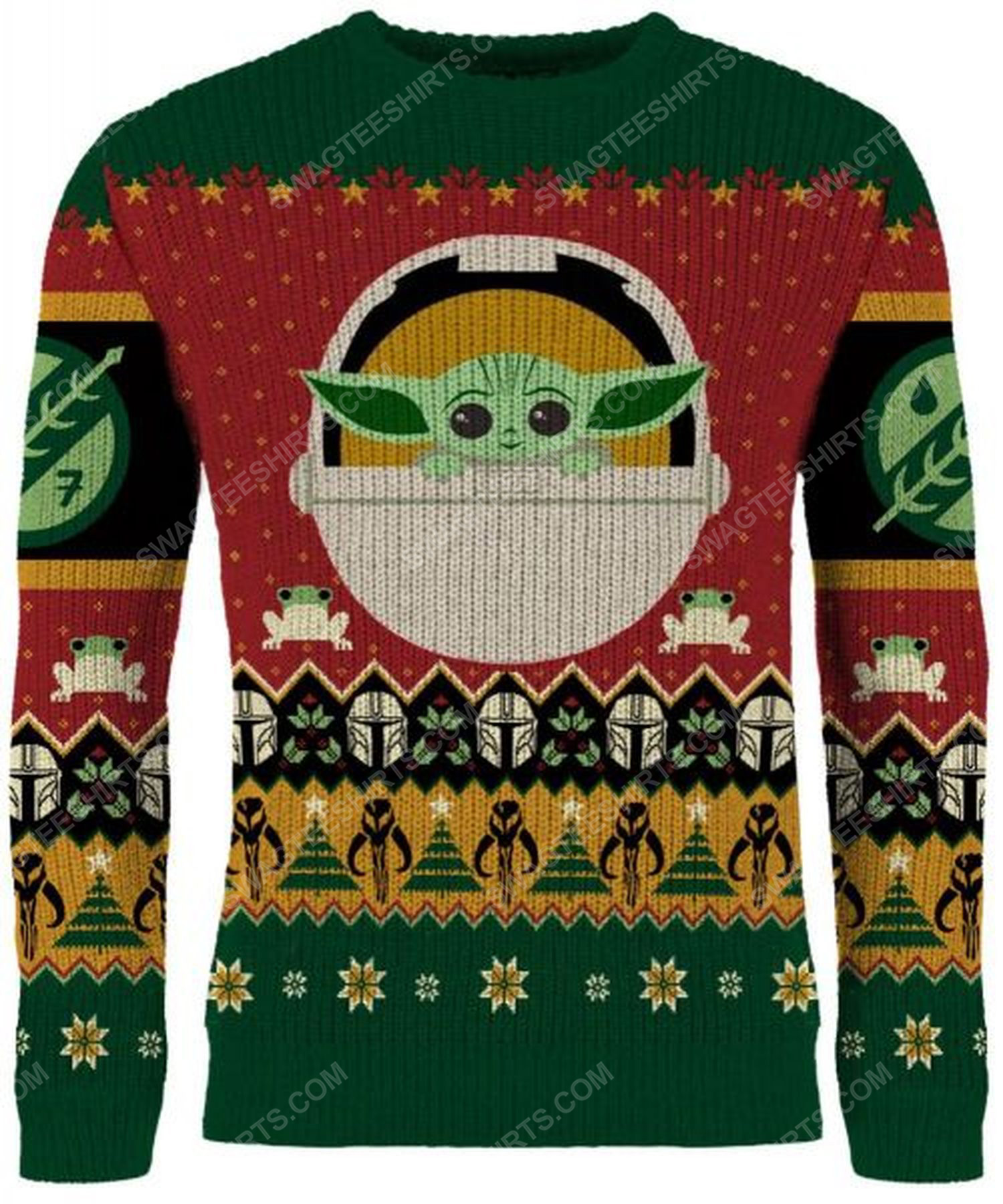 [special edition] Star wars the mandalorian full print ugly christmas sweater – maria