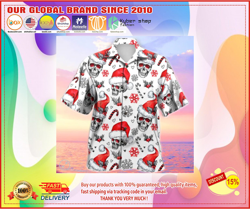 Christmas Skull Hawaiian Shirt