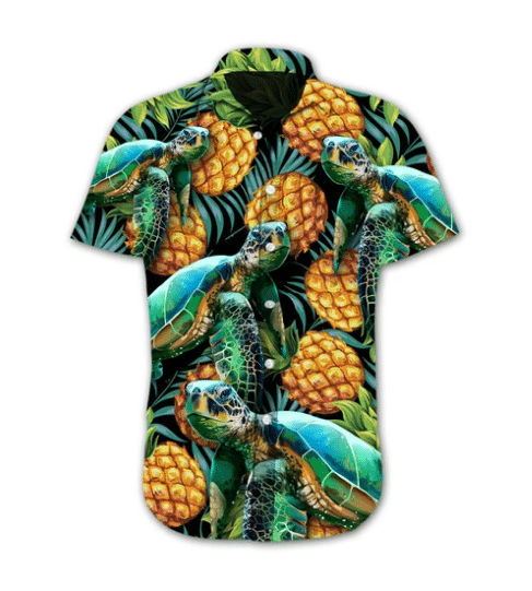 Eddora Turtle Pineapple Hawaiian Shirt2