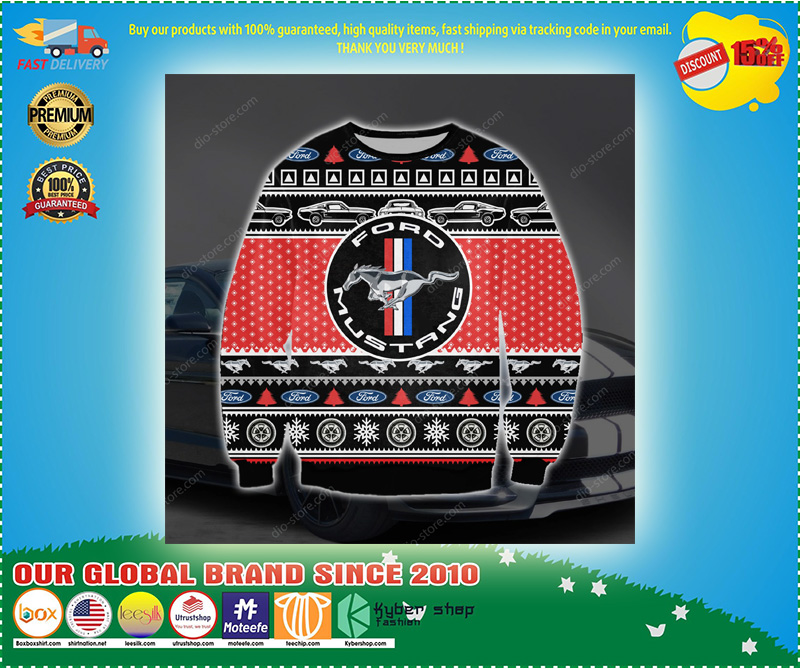 FORD MUSTANG UGLY CHRISTMAS SWEATER 2