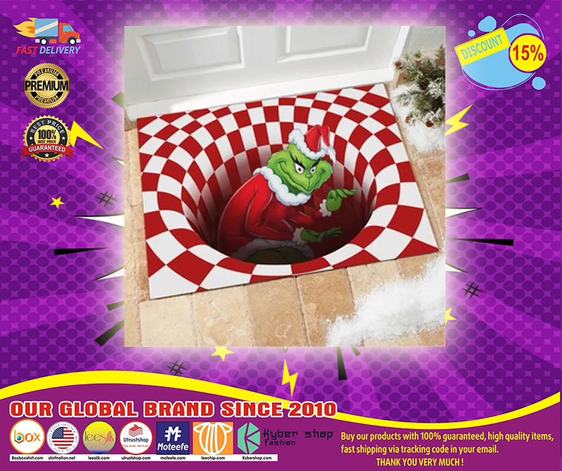 Grinch illusion doormat1