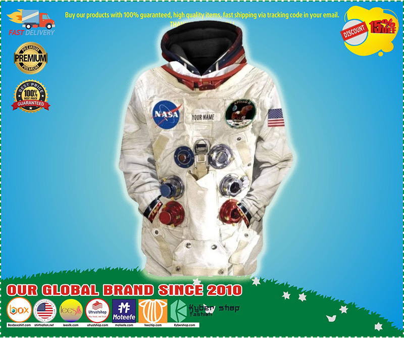 Armstrong spacesuit 3d over print hoodie 2