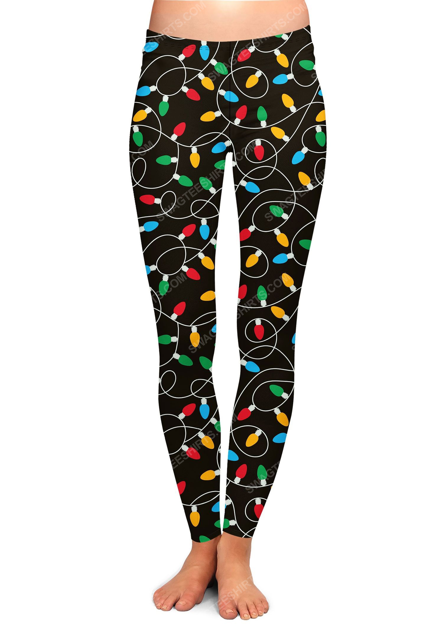[special edition] Strung out christmas lights full print leggings – maria