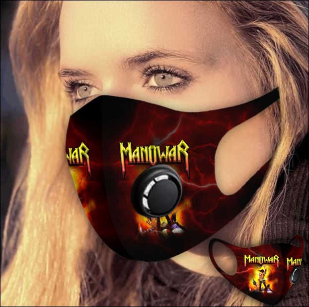 Manowar filter activated carbon face mask