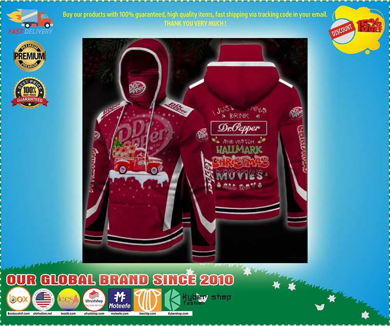 Dr pepper hallmark christmas movies all day 3d hoodie 1