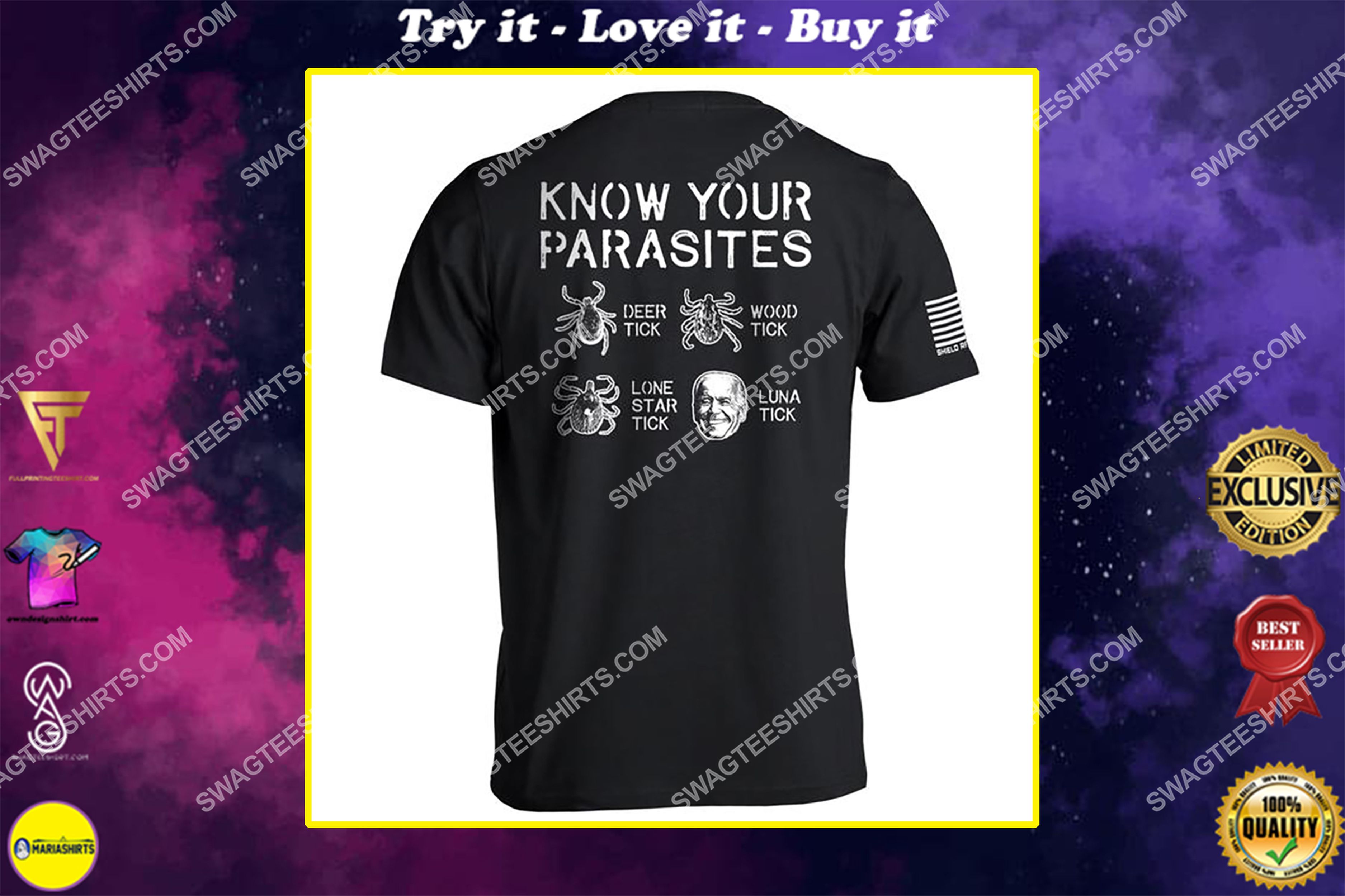 [special edition] know your parasites political full print shirt – maria