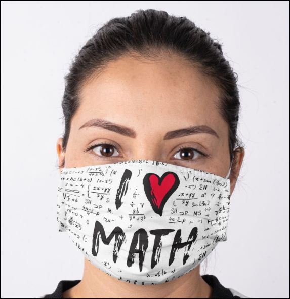 I love math face mask